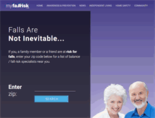 Tablet Screenshot of myfallrisk.com